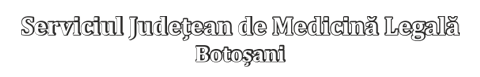 Serviciul Județean de Medicină Legală Botoșani Logo