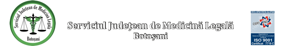 Serviciul Județean de Medicină Legală Botoșani Logo